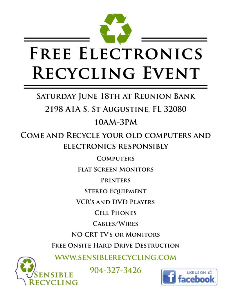 Electronics Recycling Event Sensible Recycling